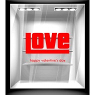 Αυτοκόλλητο βιτρίνας - Αγίος Βαλεντίνος 74